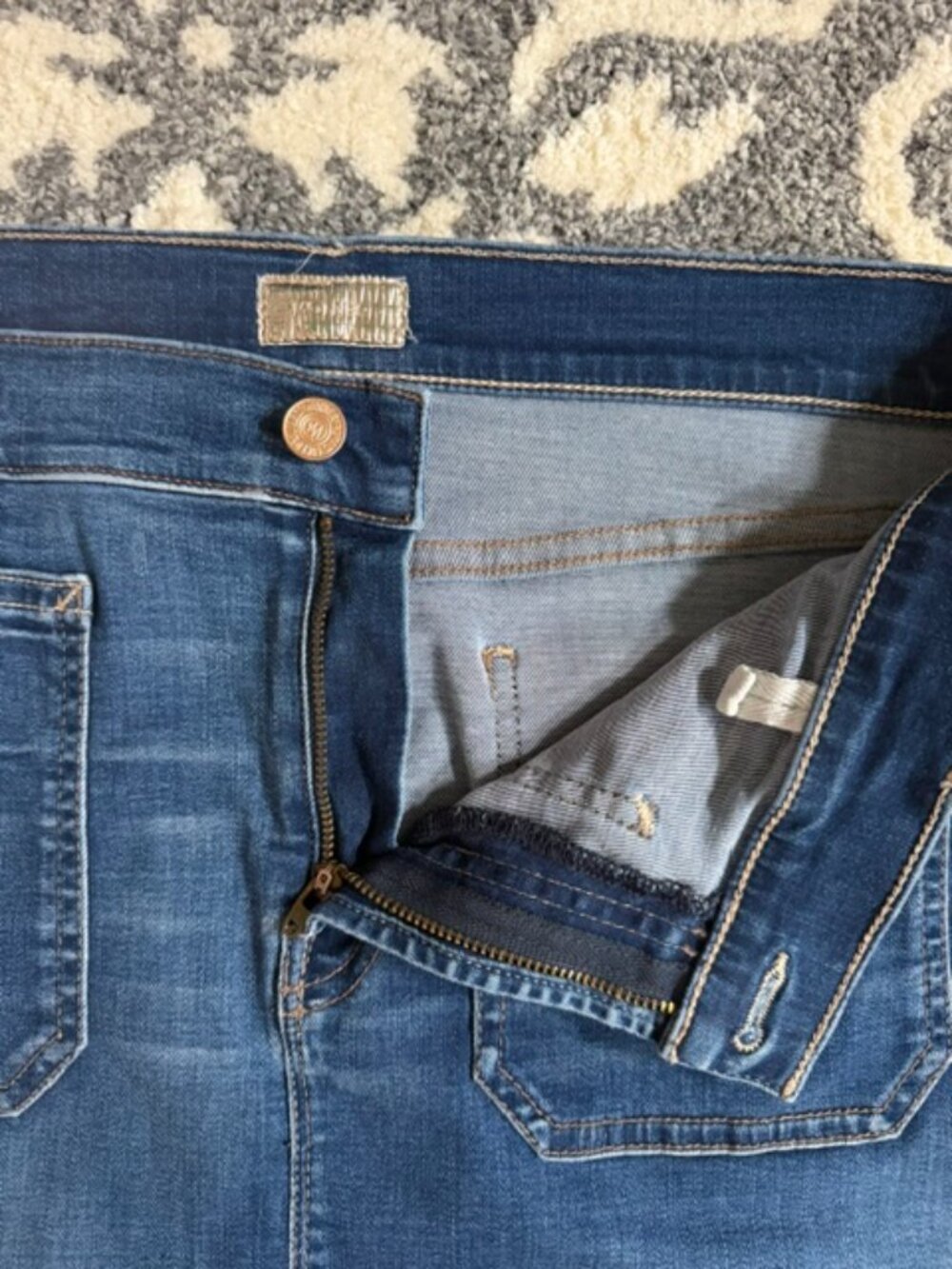 MOTHER Denim Patchie Skirt - Picture 4 of 7